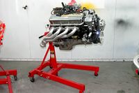 Support moteur d'atelier Fervi S019 4 roues capacité 450 kg
